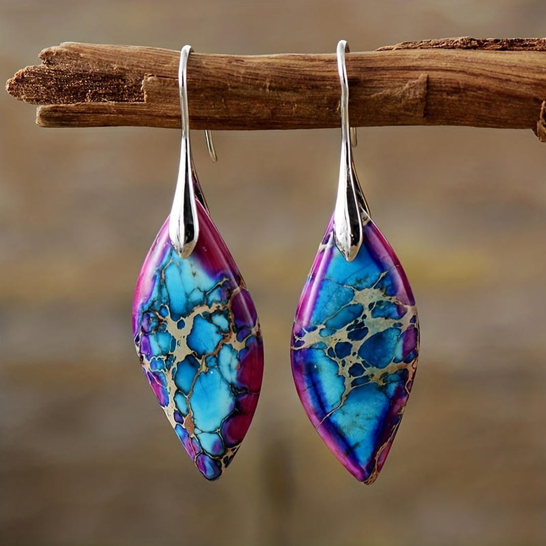 Amethyst Natural Stone Earrings