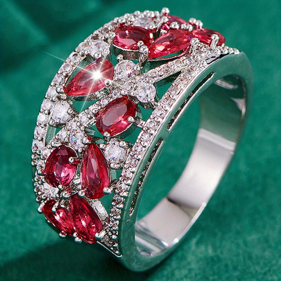 Vintage Pav� Marquise Cluster Ring