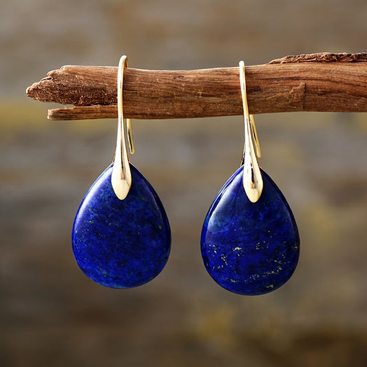 Refined Teardrop Charm Earrings