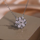 Luminous Flower Pendant Necklace