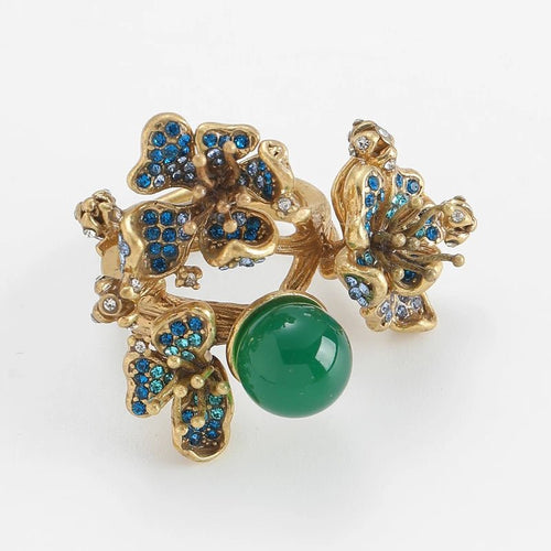 Enchanted Petal Cluster Ring
