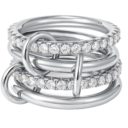 Eterna Stack Crystal Ring
