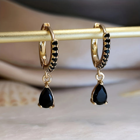 Exquisite Onyx Style Earrings