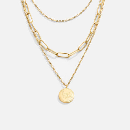 Janie Layered Coin Pendant Necklace