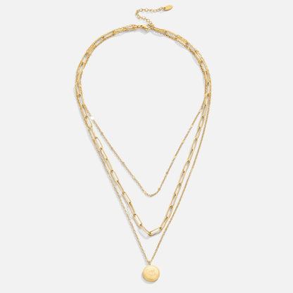 Janie Layered Coin Pendant Necklace