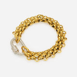 Golden Verge Sculpted Bracelet