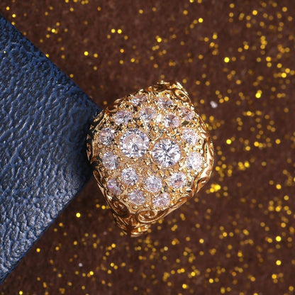 Vintage Gold Round Diamond Ring