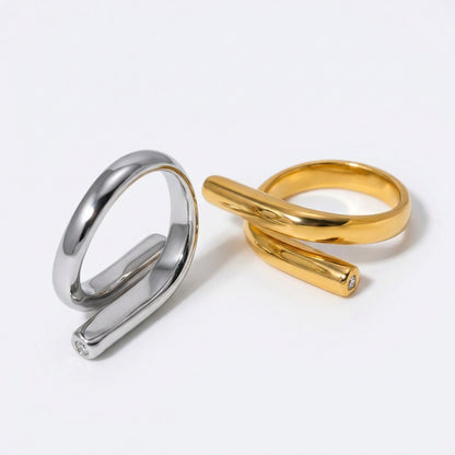 Gossamer Stainless Steel Adjustable Ring