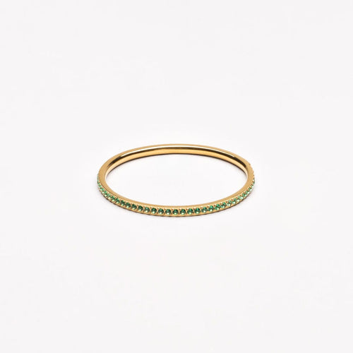 Verdant Sky Zircon Accent Ring