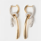 Helena's Halo Knotted Zircon Earrings
