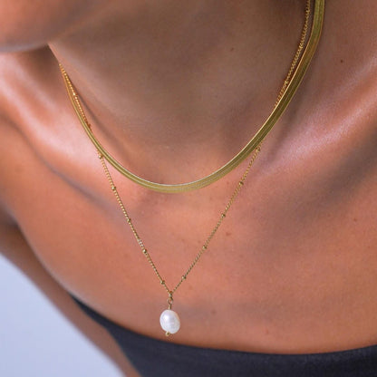 Lustre Line Pearl Choker Set