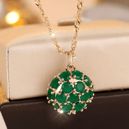 Celestial Bloom Emerald Necklace