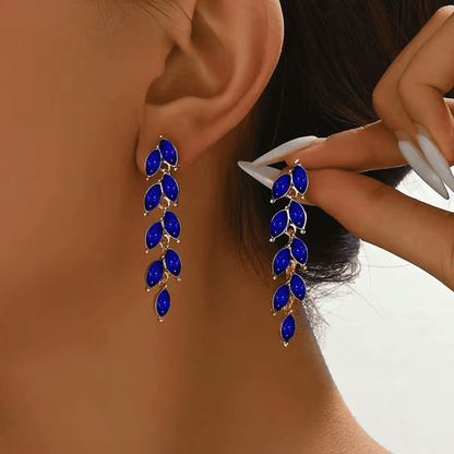 Leaf Cascade Drop Earrings