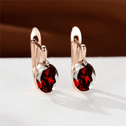 Oval Glow Dangle Earrings