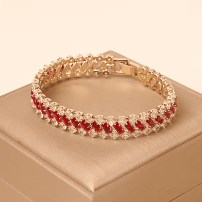 Emerald Crown Tennis Bracelet