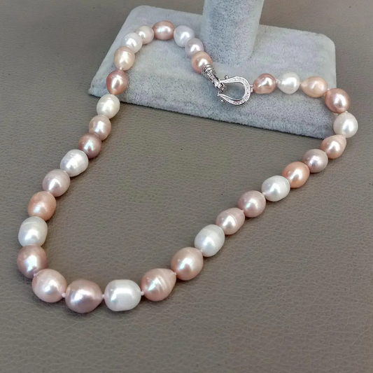 Elegant Colored Pearl Necklace