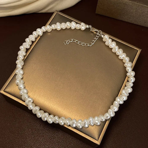Aurea Halo Pearl Necklace