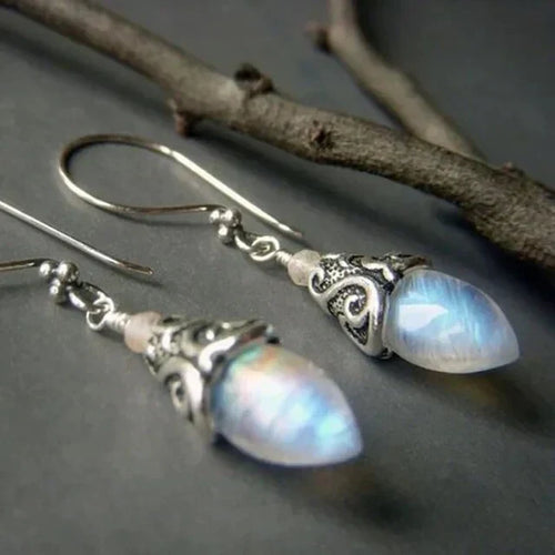Moonstone Treasure Drop Earrings
