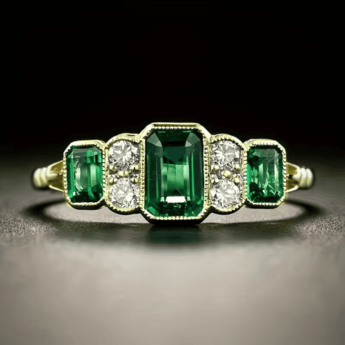 Vintage Heirloom Emerald Ring