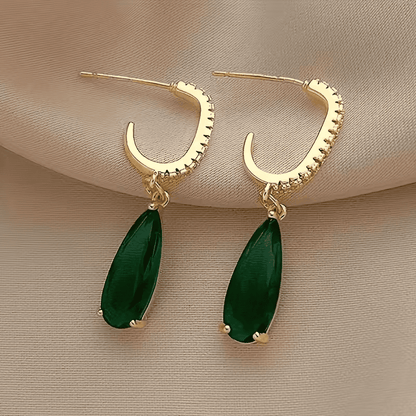 Forest Cascade Emerald Earrings