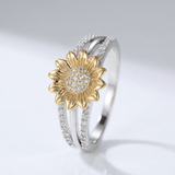 Sunflower Sparkle Diamond Ring