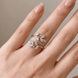 Luxury Leaf Wrap Ring