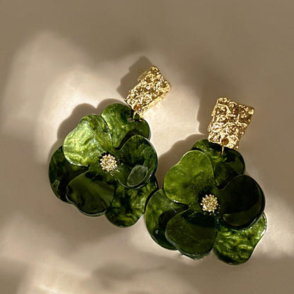 Elegant Bohemian Floral Earrings