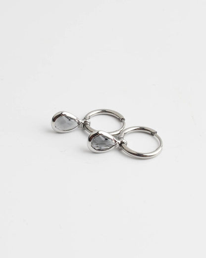Dana Sleek Oval  Stone Earrings