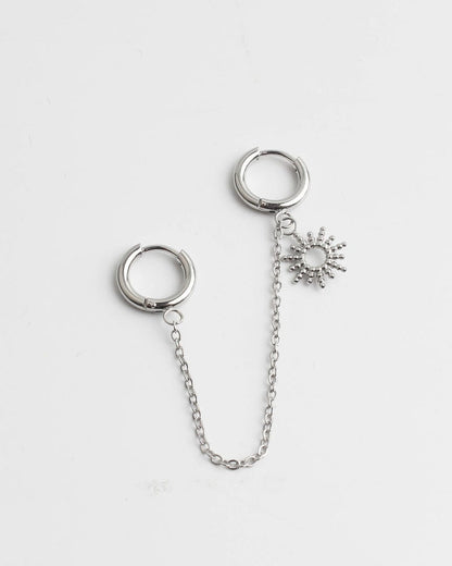 Mini Sun Double Earrings