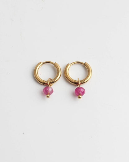 Minimalist Stone Dangle Earrings