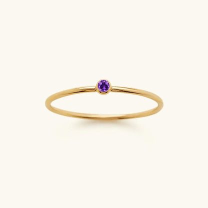 Precious Gemstone Stacker Ring