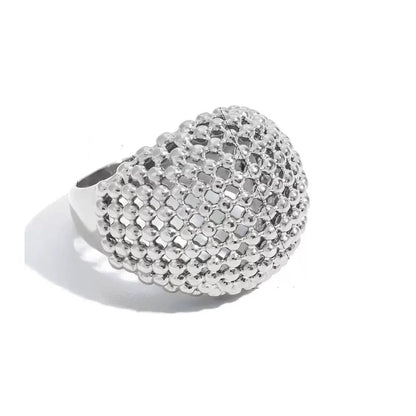 Lattice Sleek Dome Ring