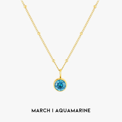 Luminous Circle Gemstone Necklace