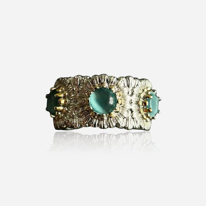 Mosaic Bloom Open Ring