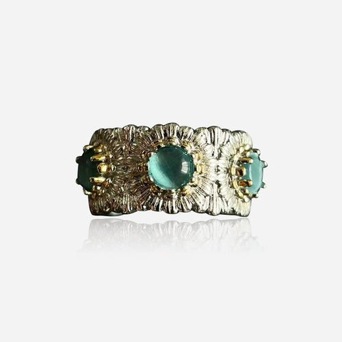 Mosaic Bloom Open Ring