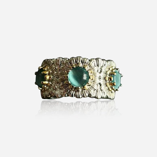 Mosaic Bloom Open Ring