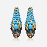 Nile Serpent Turquoise Earrings