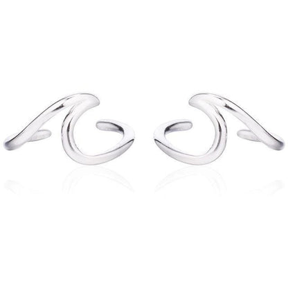 Azure Wave Ear Cuff