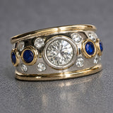 Vintage Cubic Zirconia Inlaid Ring