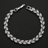 Wheat Leaf Charm Bracelet