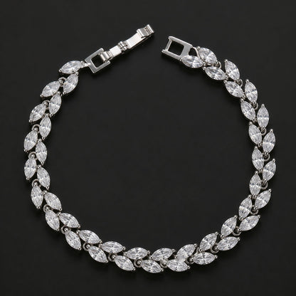 Wheat Leaf Charm Bracelet