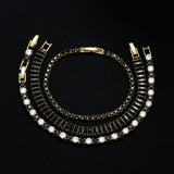 Onyx Crystal Bracelet Set