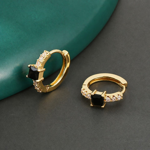 Vintage Round Zirconia Earrings