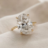 Celestial Oval Solitaire Ring
