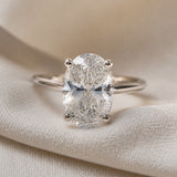 Celestial Oval Solitaire Ring