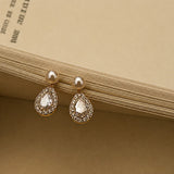 Pearl Halo Drop Earrings
