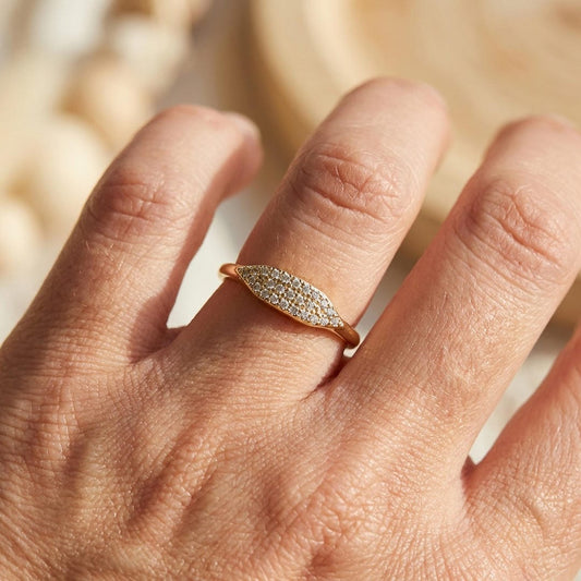 Pav� Marquise Stacking Ring