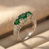 Serilda Wynloren Emerald Ring