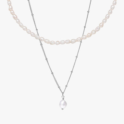 Radiant Pearl Harmony Necklace Set
