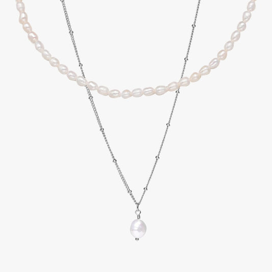 Radiant Pearl Harmony Necklace Set